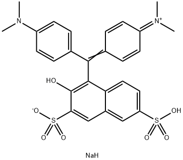 [4-[4-(Dimethylamino)-alpha-(2-hydroxy-3,6-disulphonato-1-naphthyl)benzylidene]cyclohexa-2,5-dien-1-ylidene]dimethylammonium inner salt sodium salt(3087-16-9)